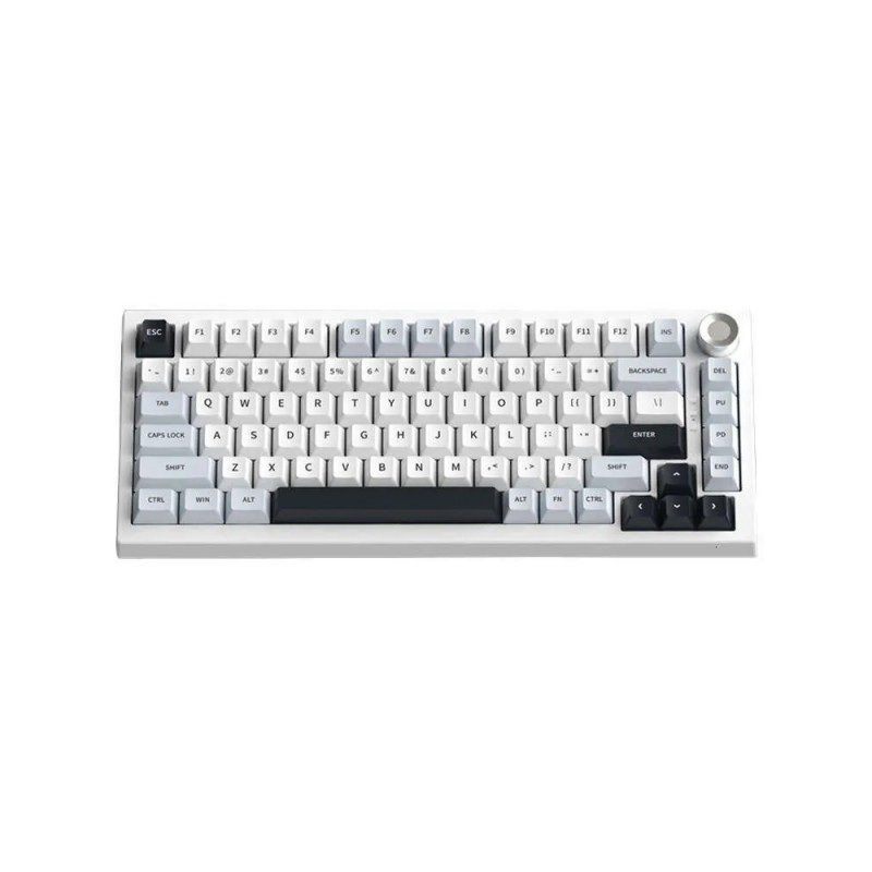 Dual-Color Gradient Keycaps with Three-Mode Side-Engraved Mechanical Keyboard